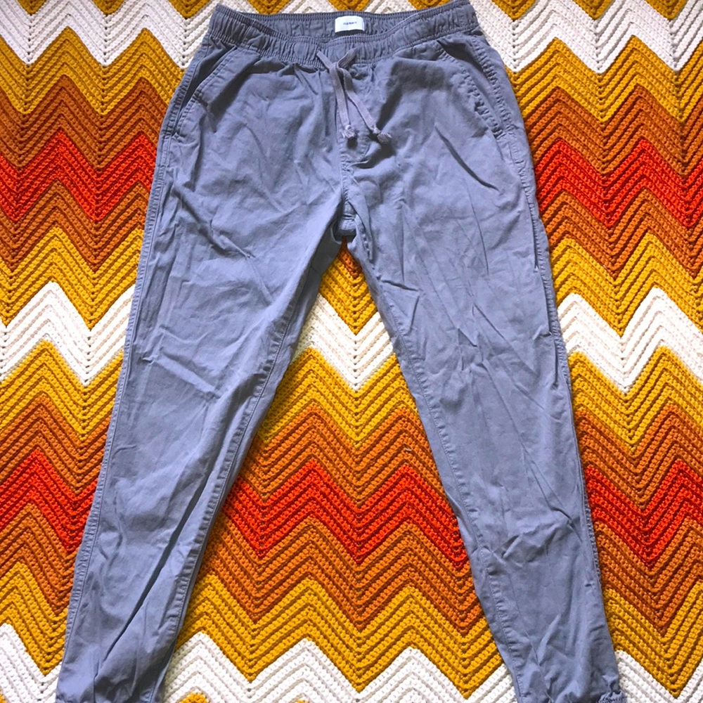 Jean material sweat pants